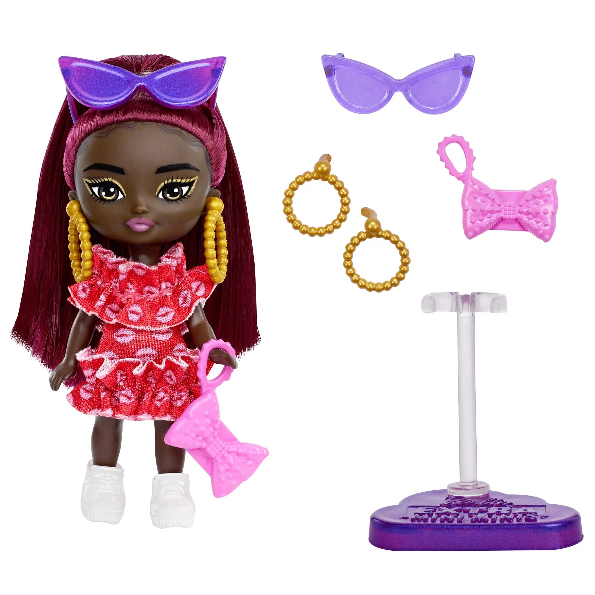 Barbie Extra Mini Minis Boneca Vestido com Beijos