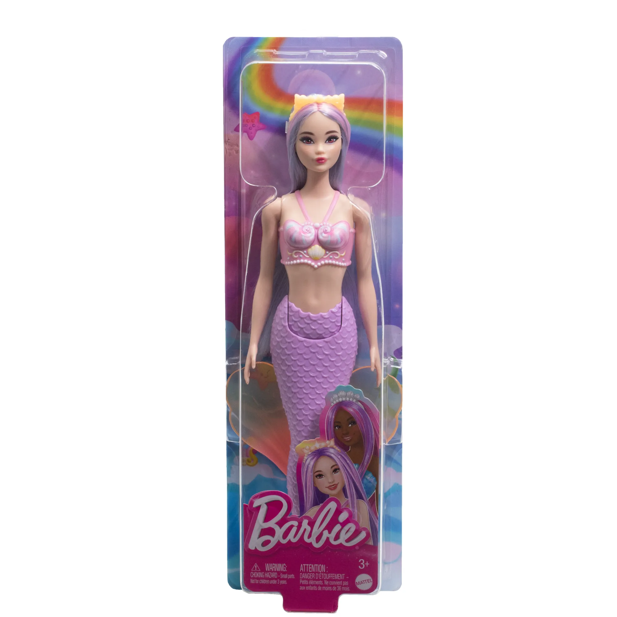 Barbie Fantasia Boneca Sereia com Cabelo Lilás