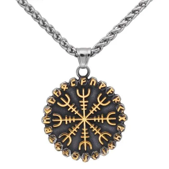 Collier Vegvisir | Acier Inoxydable