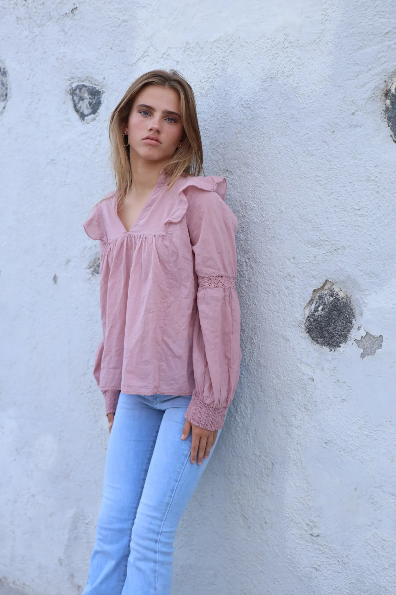 "Glory" blouse pink